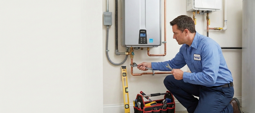 Compact Tankless Water Heating